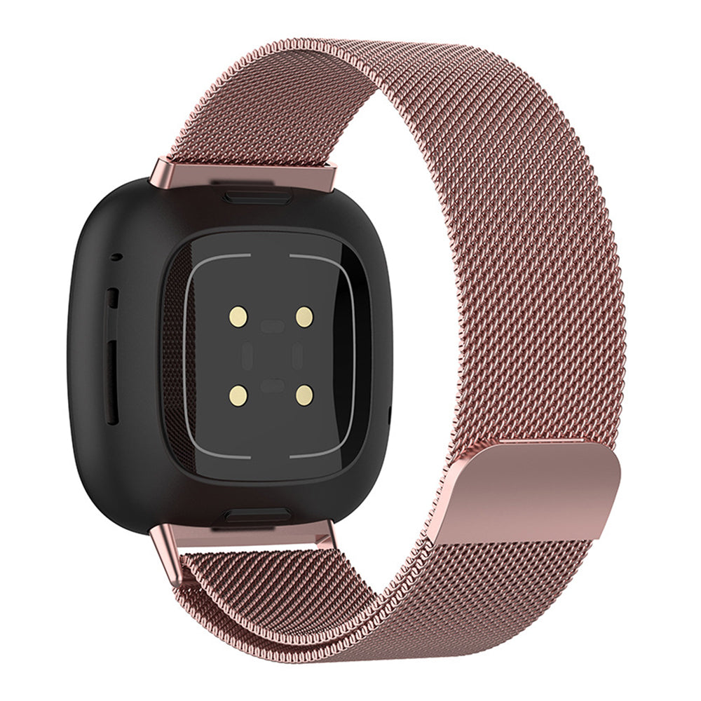 Milanese Metal Wrist Strap Replacement Smart Watch Band for Fitbit Versa 3 Milanese Metal Wrist Strap Replacement Smart Watch Band for Fitbit Versa 3